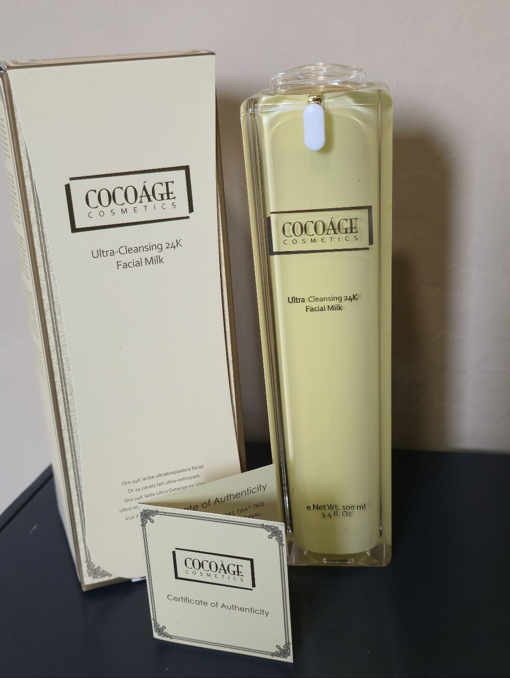 Cocoâge Ultra-Cleansing 24K Facial Milk NIB New Cleanser